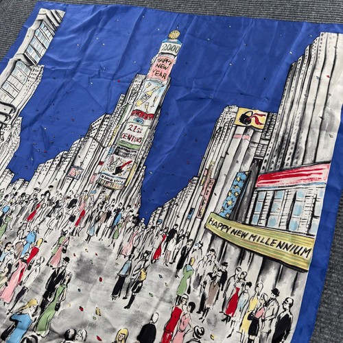 Vintage echo silk scarf times - silk,