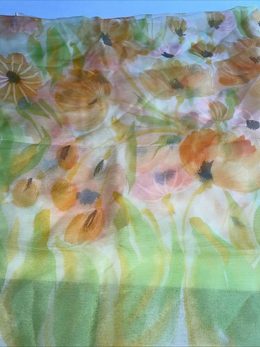Echo scarf 100 silk - , flower