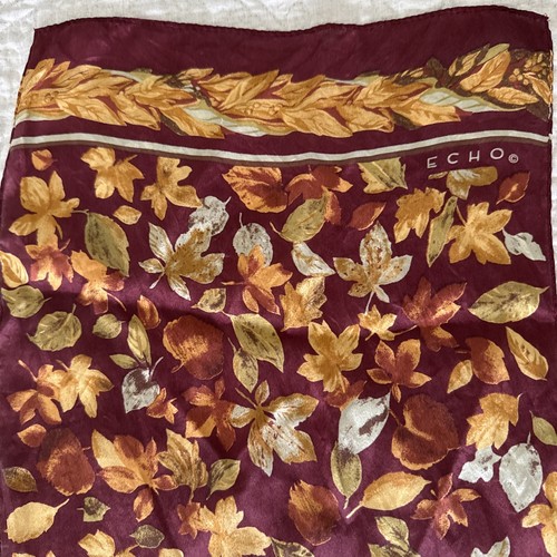 Echo autumn fall silk scarf - fall,