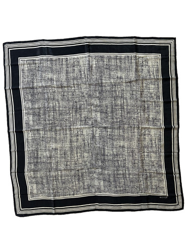 Vtg echo silk scarf - silk, black