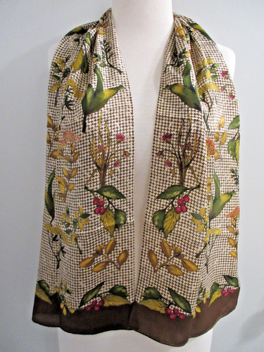 Echo silk scarf floral - scarf,